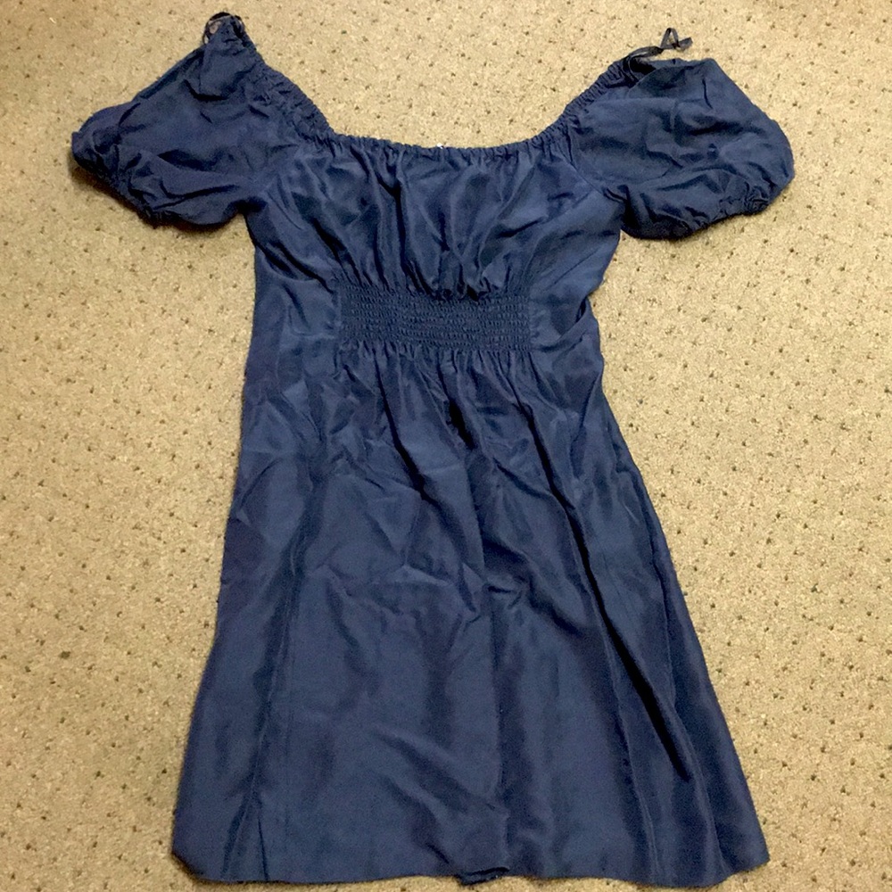 Blue silk Prada Dress